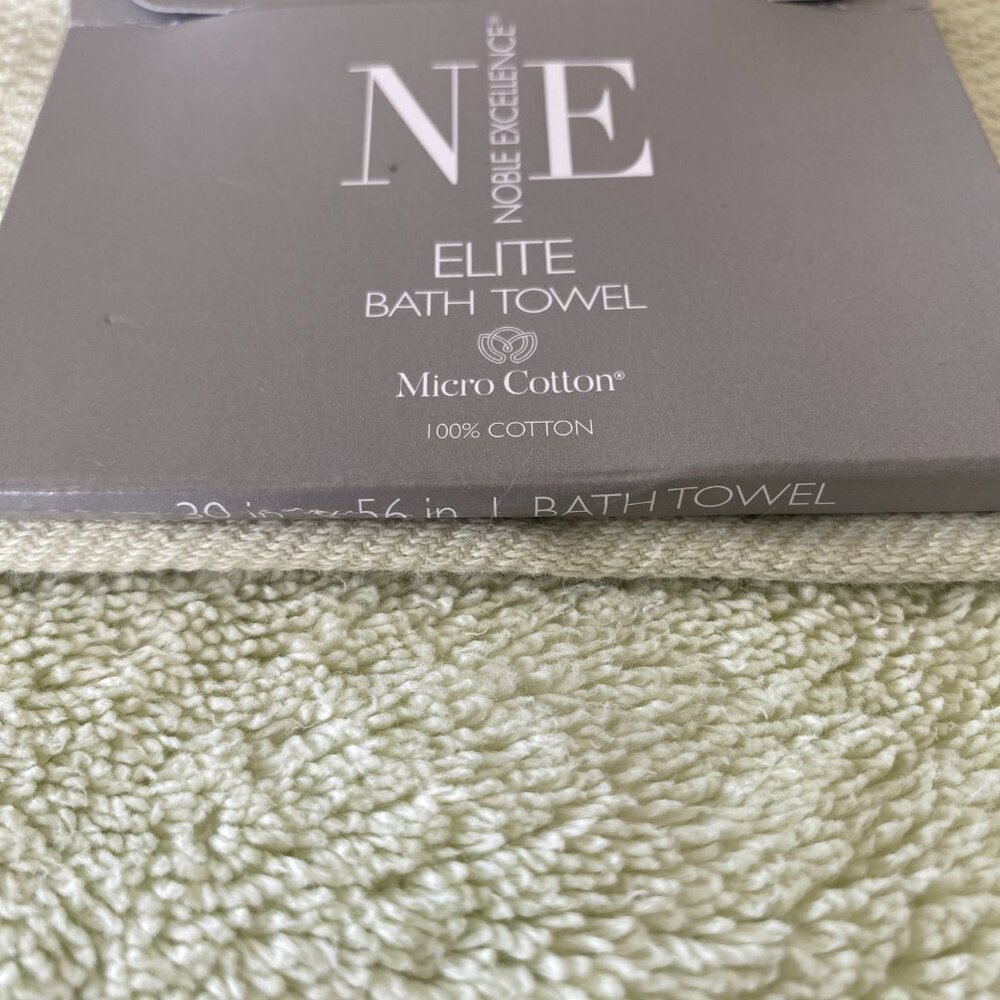 3-pc Noble Excellence Dillards 100% Micro Cotton Green Bathroom Towels Set